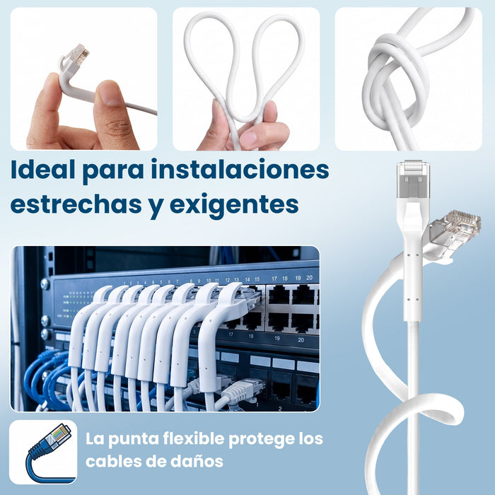 EAN 5906168639012 - Extralink Kat.6A U/FTP 10m 1Gbps Biały | Patchcord LAN | Miedź Kabel sieciowy skrętka, łamana końcówka (E imagen 16
