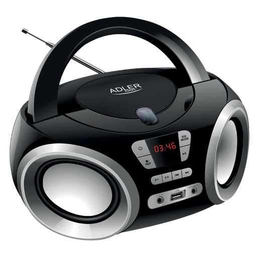 EAN 5902934838580 - Adler AD 1181 reproductor de CD Negro, Plata Reproductor de CD portátil imagen 1