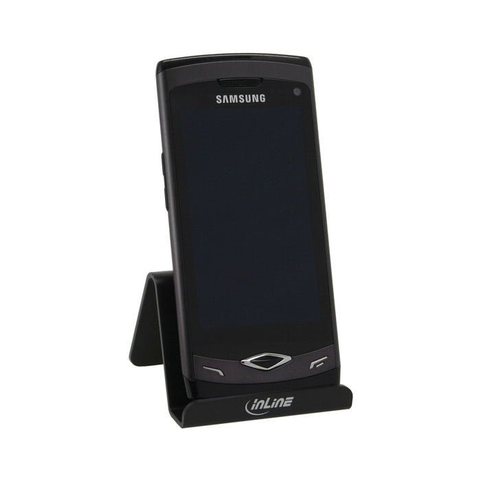 Inline Smartphone Y Soporte Para Teléfono Móvil Para Escritorio Negro