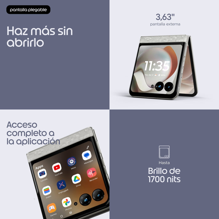 Motorola Razr 70 5g 8gb Ram 256gb - Bright White De