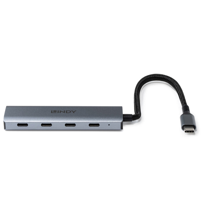 EAN 4002888434140 - Lindy 43414 hub de interfaz USB 3.2 Gen 2 (3.1 Gen 2) Type-C 10000 Mbit/s Gris imagen 2