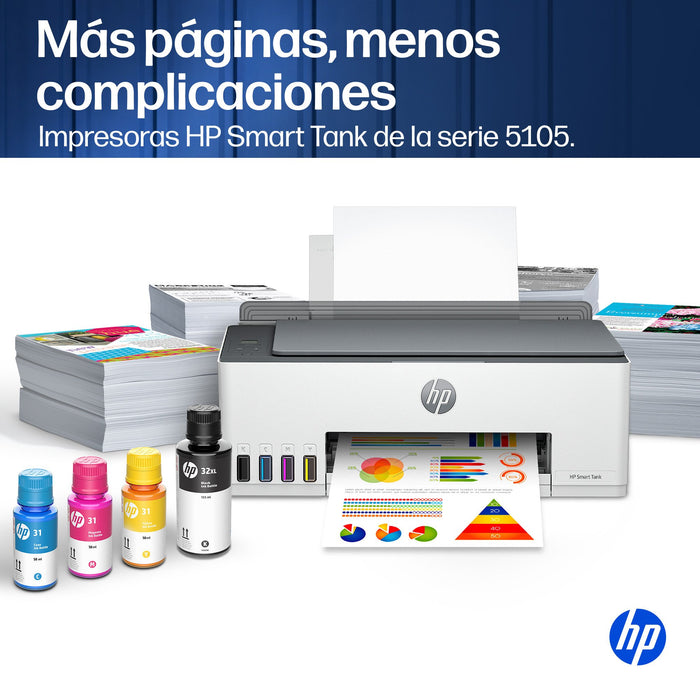 EAN 0196188530351 - HP Smart Tank 5105 All-in-One Printer Inyección de tinta térmica A4 4800 x 1200 DPI 12 ppm Wifi imagen 7
