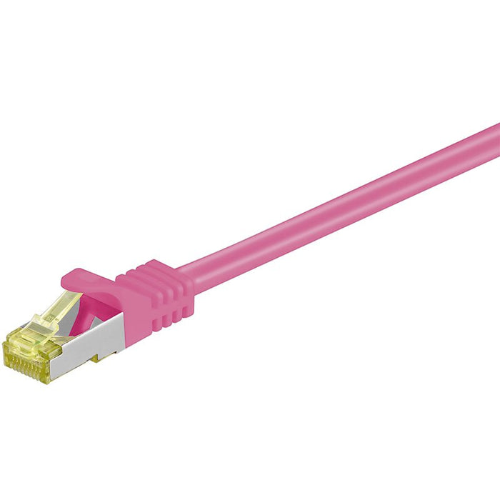 EAN 4040849916144 - Goobay RJ-45 CAT7 3m cable de red Magenta S/FTP (S-STP) imagen 1