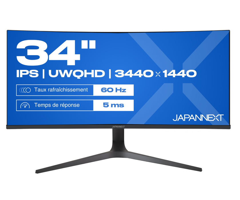 EAN 4589511175811 - JAPANNEXT JN-IPS340UWQHD60C-C65W-HS-W pantalla para PC 86,4 cm (34") 3440 x 1440 Pixeles UltraWide Quad H imagen 1