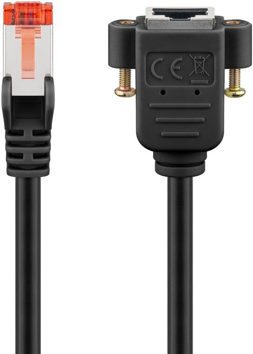 EAN 4040849656378 - Goobay 65637 cable de red Negro 1 m Cat6 S/FTP (S-STP) imagen 1