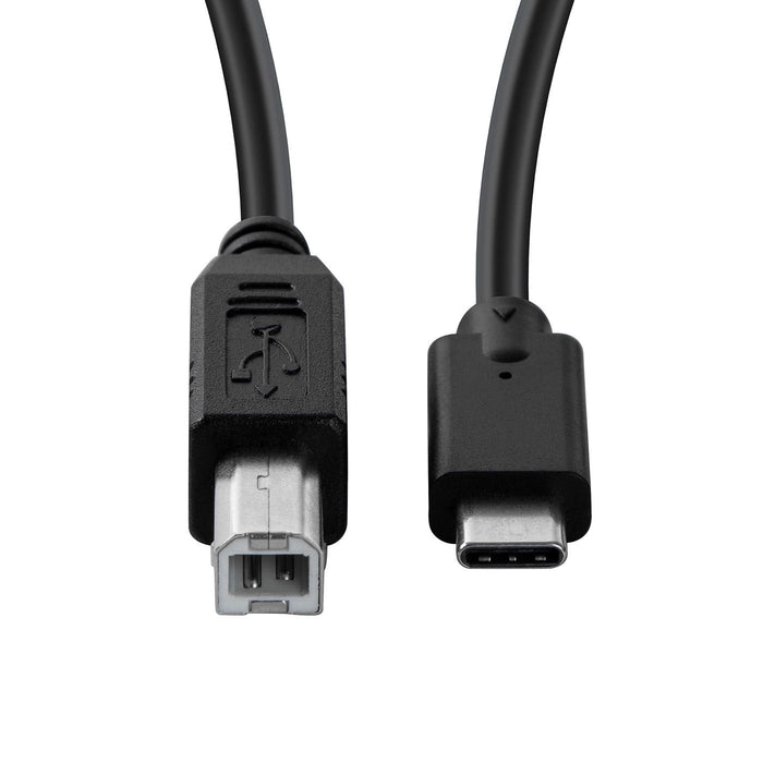 Usb 2.0 Plug (Type B) > Usb-C Plug Cable, Black, 1 M - Usb 2