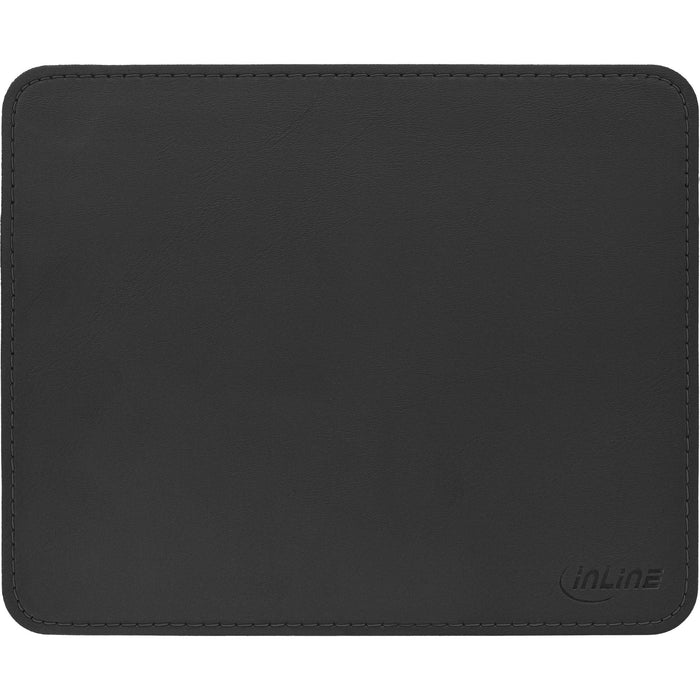 Inline Alfombrilla De Ratón Premium Pu Cuero 255x220x3mm Negro