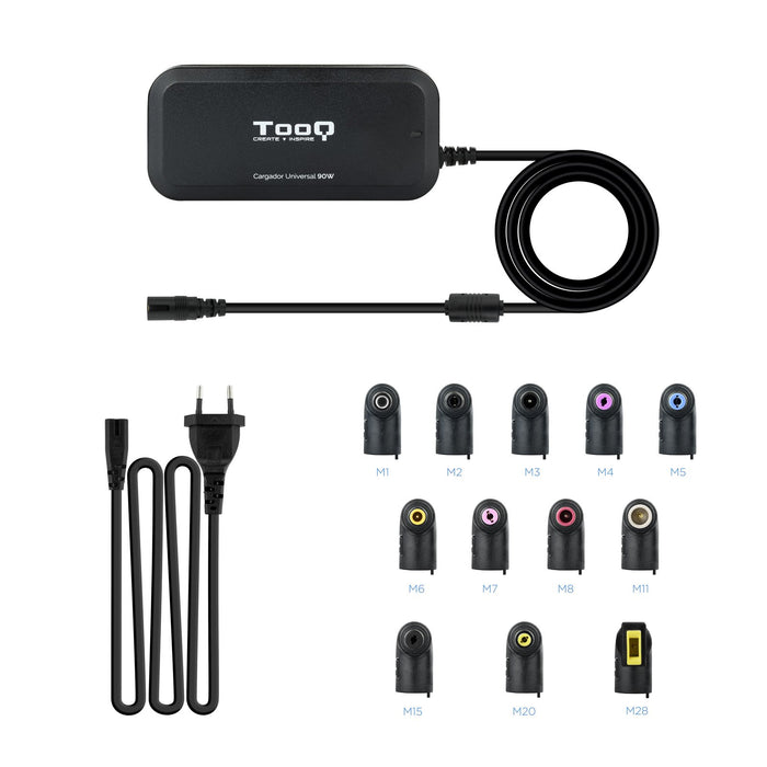 EAN 8433281007246 - TooQ TQLC-90BS02AT adaptador e inversor de corriente Interior 90 W Negro imagen 5