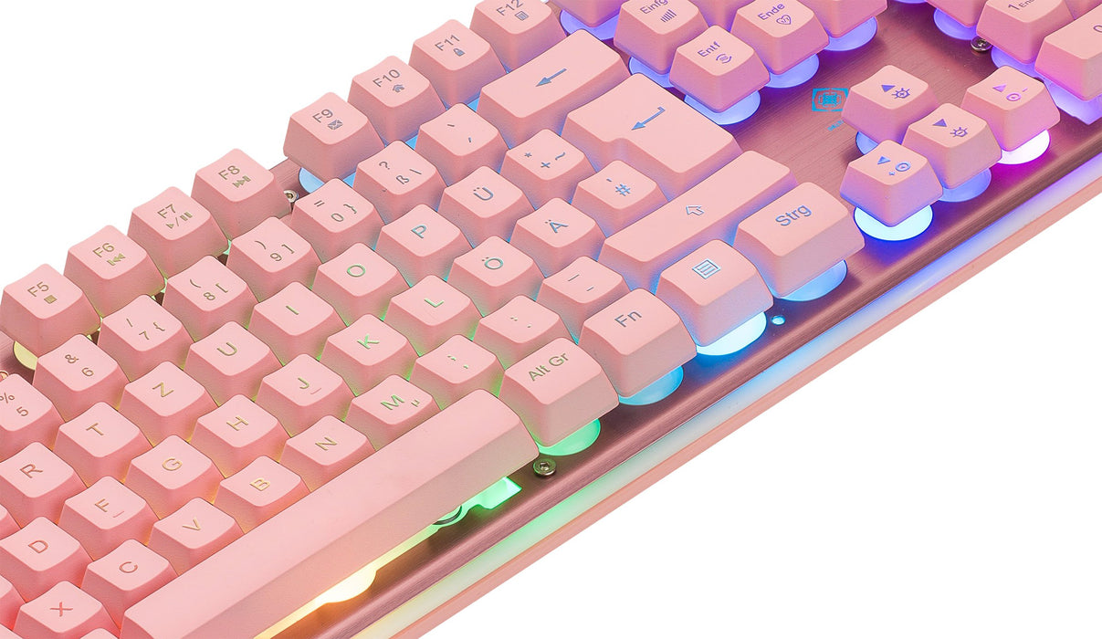 EAN 7333048057327 - Deltaco Gaming GAM-021-RGB-P-DE teclado Juego USB QWERTZ Alemán Rosa imagen 7