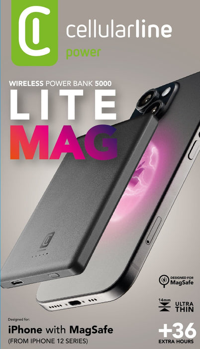 EAN 8018080471674 - Cellularline 8018080471674 5000 mAh Cargador inalámbrico Gris imagen 2