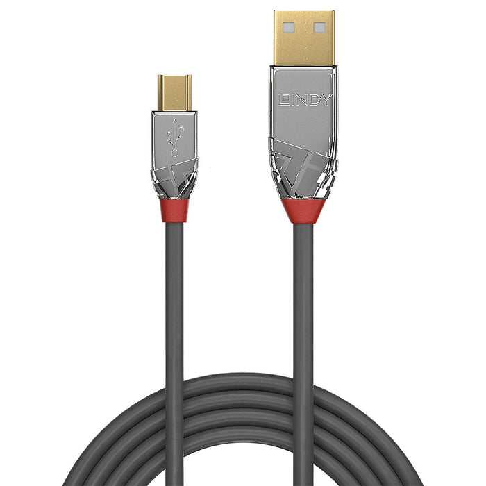 EAN 4002888366342 - Lindy 36634 cable USB USB 2.0 5 m USB A Mini-USB B Gris imagen 2