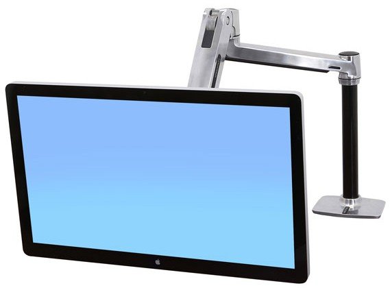 Ergotron Lx Hd Brazo Para Montaje En Mesa Lcd, Soporte Para Monitor Plateado/Negro 45-384-026
