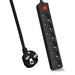 EAN 4005938628117 - Helos 262811 base múltiple 5 m 6 salidas AC Interior Negro imagen 1