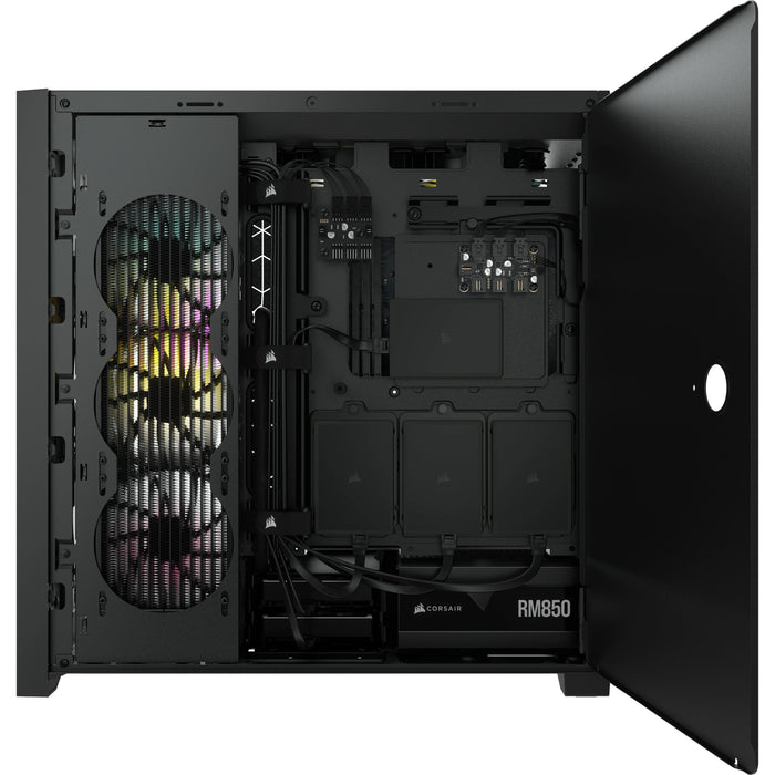 Caja Pc Corsair Icue 5000x Cristal Templado Negra