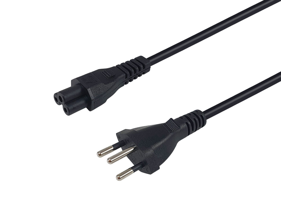 Equip Cable De Alimentación T12 ->C5 H/M Negro 3.00m Pvc