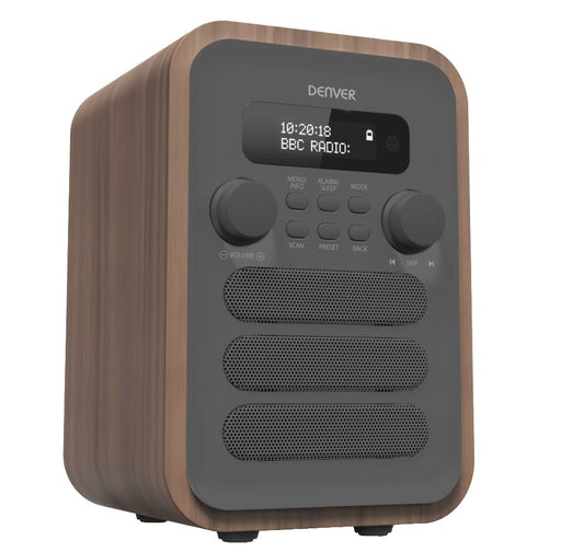 EAN 5706751052453 - Denver DAB-48GREY Personal Digital Gris, Madera imagen 1
