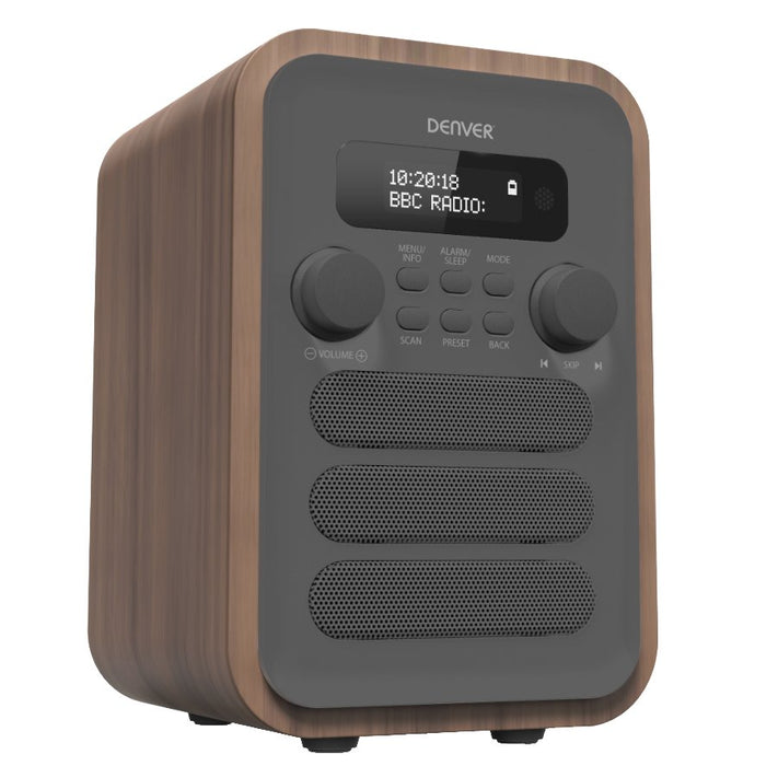 EAN 5706751052453 - Denver DAB-48GREY Personal Digital Gris, Madera imagen 1