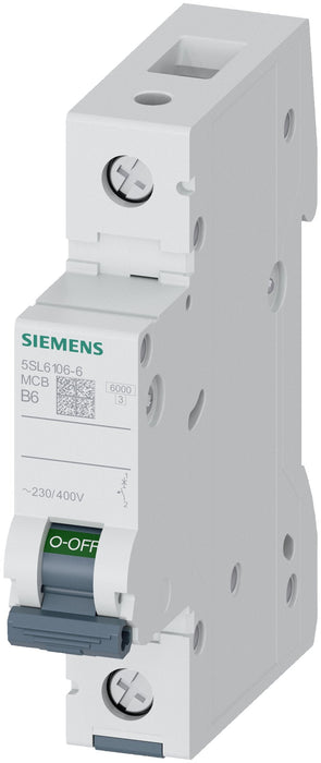 Siemens Automat B 6a 5sl61066 230 400v 6ka 1p B