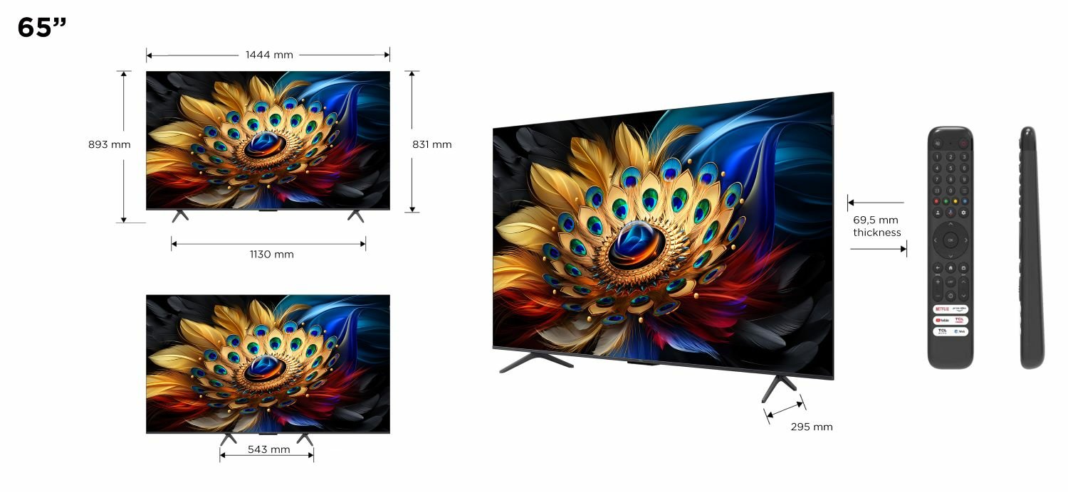 Televisor Tcl Qled 65c655 65' Ultra Hd 4k Smart Tv Wifi