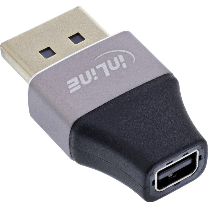 Inline® Displayport 1.4 Adapter, Dp Macho / Mini Dp Female, 8k Uhd