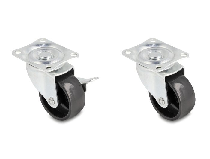 Delock 66753 Rueda Giratoria Ø 50 Mm Capacidad De Carga Hasta 90 Kg Juego 2 X 2 Piezas