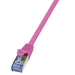 EAN 4052792020816 - LogiLink 0.5m Cat.6A S/FTP cable de red Rosa 0,5 m Cat6a S/FTP (S-STP) imagen 1
