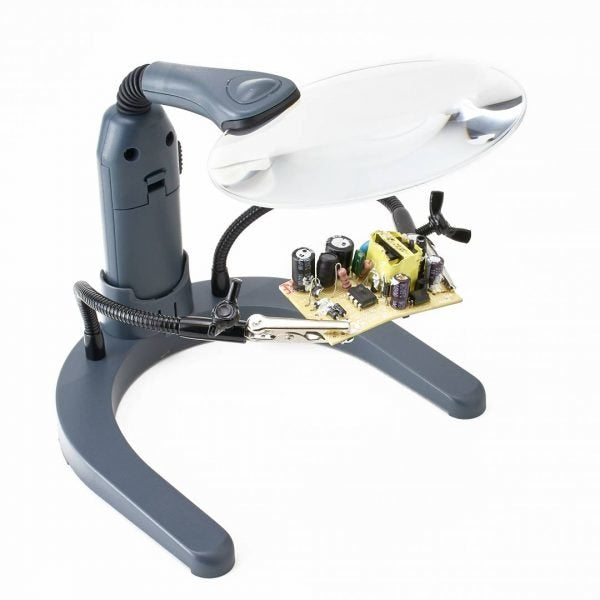 EAN 0750668010070 - Carson HelpingHands Magnifier lente de aumento y lupa 2x Gris, Transparente imagen 2