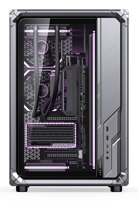 Caja Atx Jonsbo X400 Pro Cristal Templado Curvo Gris