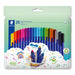 EAN 4007817164594 - Staedtler 323 C20 rotulador de punta fina Negro, Azul, Marrón, Cian, Gris Oscuro, Azul "Duck blue", Verde imagen 1