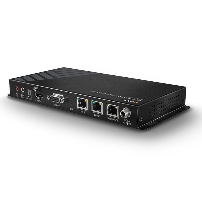 Lindy 38267 Extensor Audio/Video Receptor Av Negro (Lindy 4k Hdmi & Usb Over Ip Extender. Receiver)