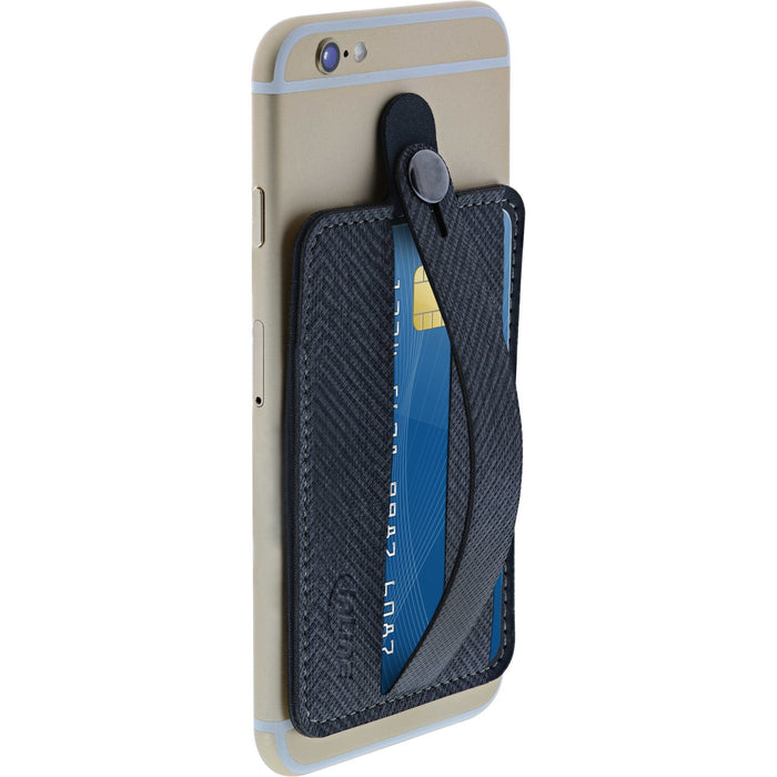 Estuche Para Tarjeta De Crédito Para Smartphone Inline, Con Correa De Mano, Negro