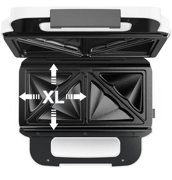 EAN 3045380018921 - Tefal Snack XL SW7011 sandwichera 850 W Blanco, Acero inoxidable imagen 3
