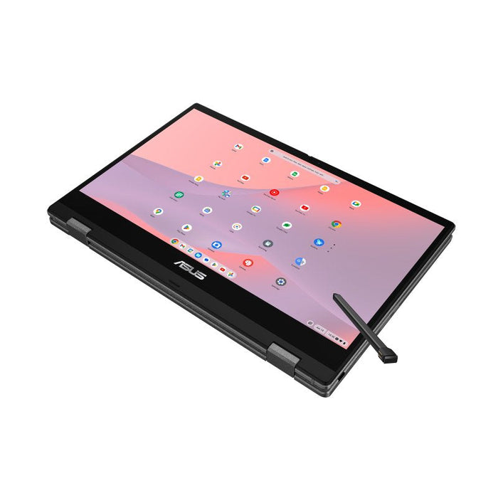 Portatil Asus Chromebook Cm14 Flip Cl1402fm2a-Ec0286 14" Full Hd (Mediatek Kompanio 520, 8gb Ram, 128gb Emmc, Arm Mali-G52 Mc2, Chromeos) Gris Gravidad - Teclado Qwerty Español
