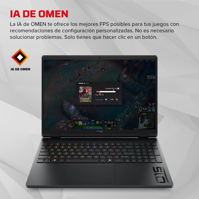 Portátil Hp Hyperx Omen 15-Ga0014ns U7 355 16gb 512gb Rtx 5060 15.3"2k Fdos