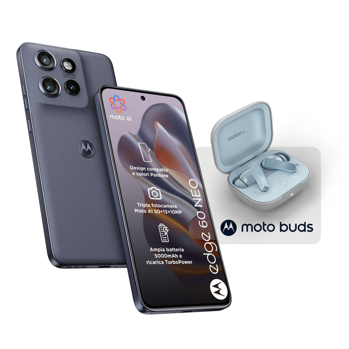 EAN 8033779084171 - Motorola edge 60 neo + Moto Buds PG38C05749 16,1 cm (6.36") SIM doble Android 15 5G USB Tipo C 8 GB 256 G imagen 1