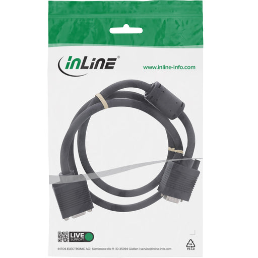 EAN 4043718078523 - InLine 17705B cable VGA 0,5 m VGA (D-Sub) Negro imagen 2