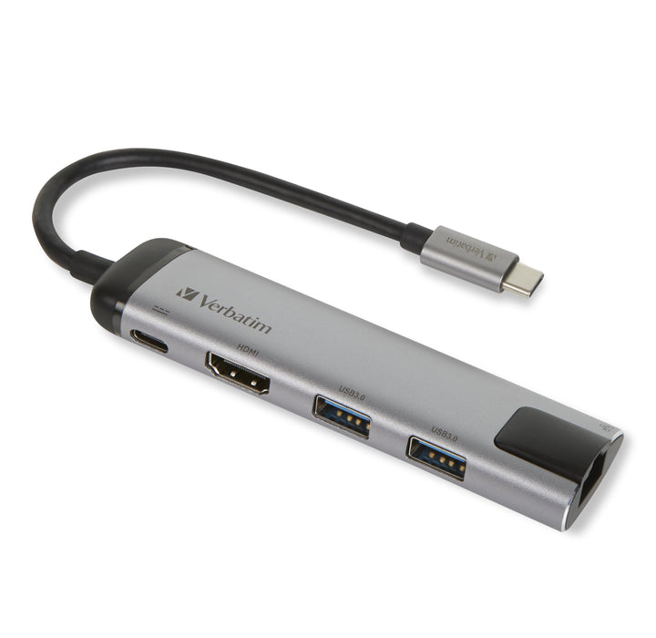 EAN 0023942491415 - Verbatim 49141 base para portátil y replicador de puertos USB 3.2 Gen 1 (3.1 Gen 1) Type-C Negro, Plata imagen 1