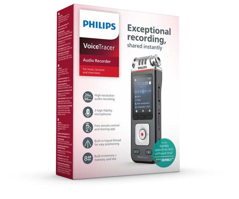 EAN 0855971006915 - Philips VoiceTracer Negro, Gris imagen 7