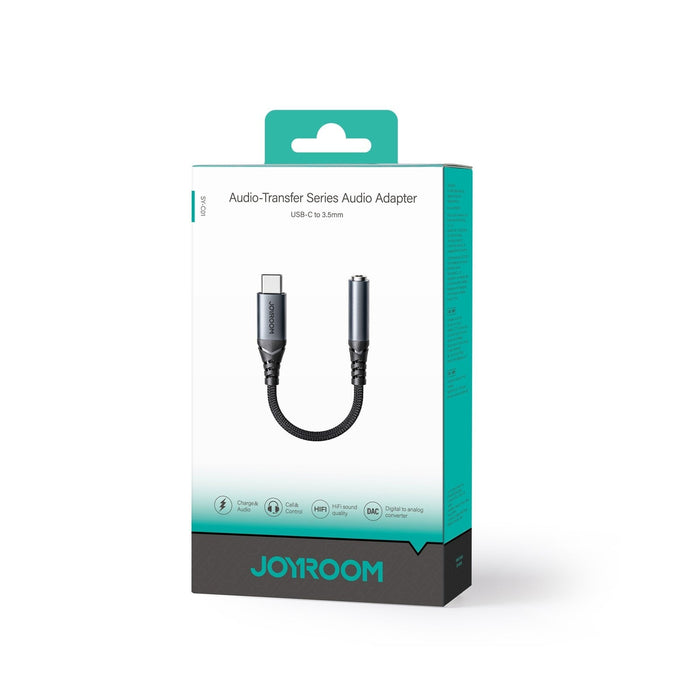 Adapter Dac Joyroom Sy-C01 Usb-C Do Mini Jack 3.5 Mm - Negro