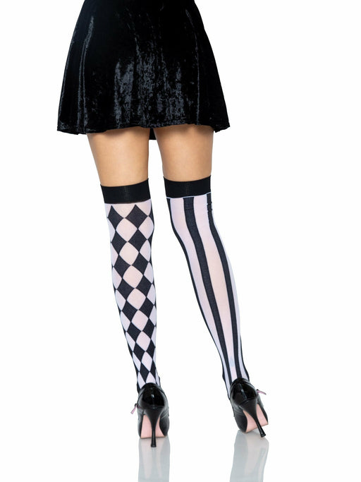 EAN 0714718450797 - Leg Avenue 6120_00722 pantis y media Negro, Blanco imagen 2