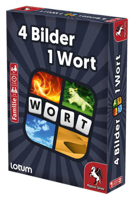EAN 4250231717857 - Pegasus 4 Bilder 1 Wort - Das Kartenspiel 4 Pics 1 Word 20 min Juego De Cartas Familia imagen 2