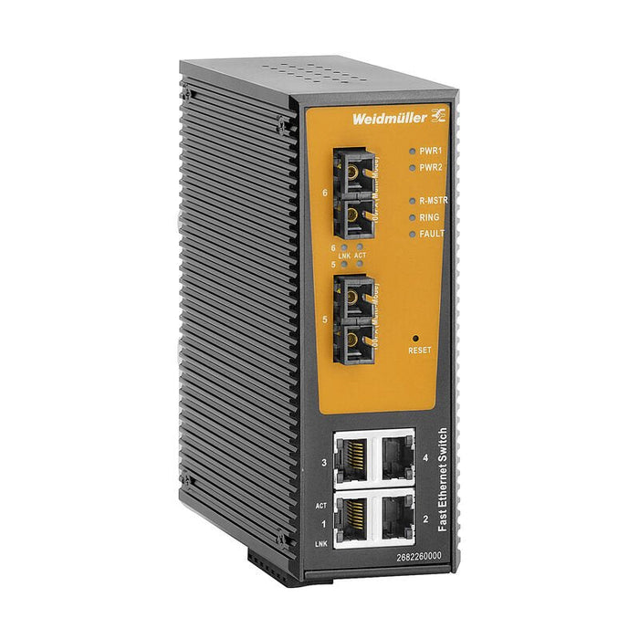 Weidmüller 2682270000 Ie-Sw-Al06lm-4tx-2scs Industrial Ethernet Switch - Switch - Ethernet