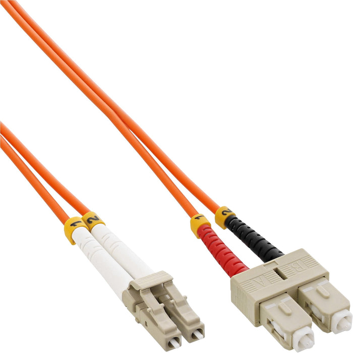Cable Duplex De Fibra Óptica Inline Lc/Sc 50/125?M Om2 0.5m