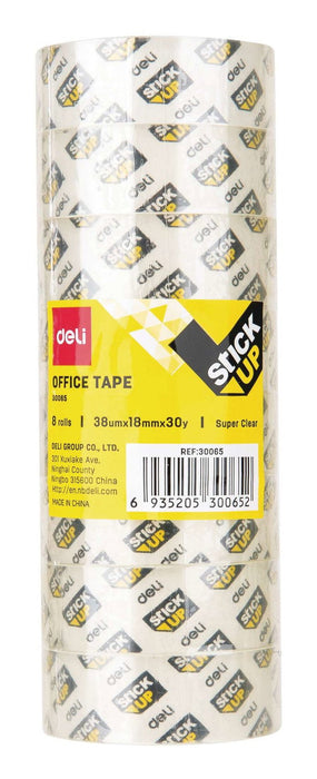 EAN 6935205300652 - Deli D260504 cinta adhesiva 27 m Transparente 8 pieza(s) imagen 9