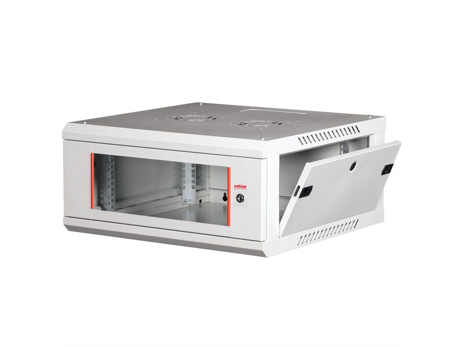 Roline 19-Zoll Wandgehuse Basic Plus 4he, 600x600 Bxt Grau