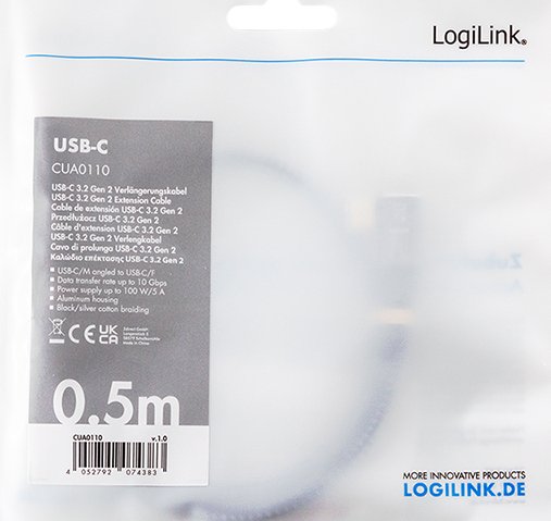 EAN 4052792074406 - LogiLink CUA0112 cable USB USB 3.2 Gen 1 (3.1 Gen 1) 2 m USB C Negro, Gris imagen 4