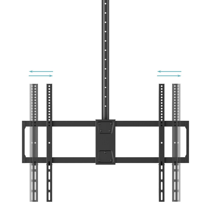 Soporte Techo Pant. 50-100" Gira/Incli/Exten Negro