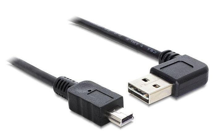 Delock Cable Easy-Usb 2.0 A Macho En Ángulo> Usb 2.0 Tipo Mini-B Macho De 3 M