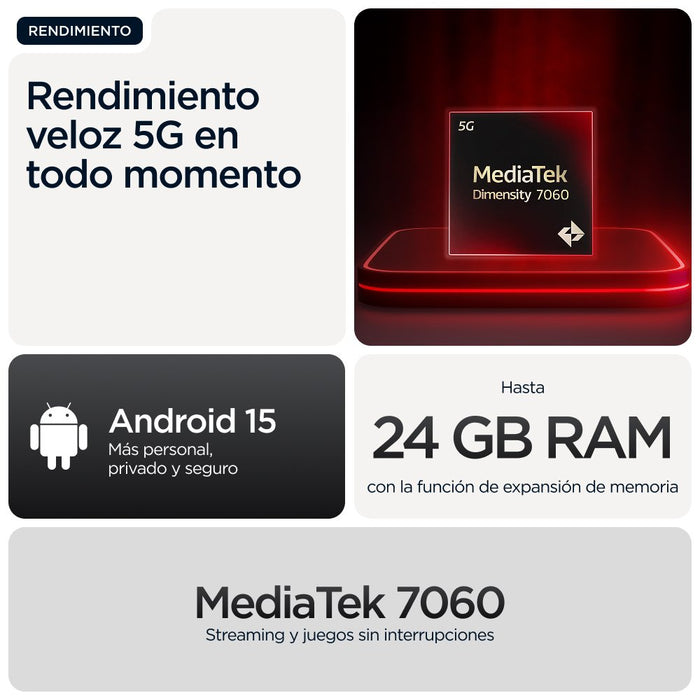 EAN 0840023299100 - Motorola moto g56 5G 17,1 cm (6.72") Ranura híbrida Dual SIM Android 15 USB Tipo C 8 GB 512 GB 5200 mAh N imagen 17
