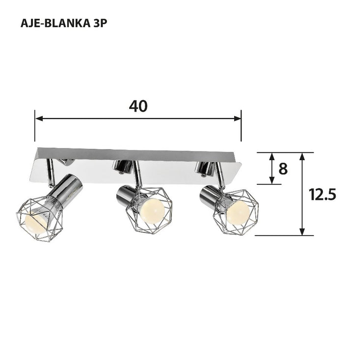 EAN 5901443109914 - Activejet AJE-BLANKA 3P iluminación de techo E14 120 W imagen 3